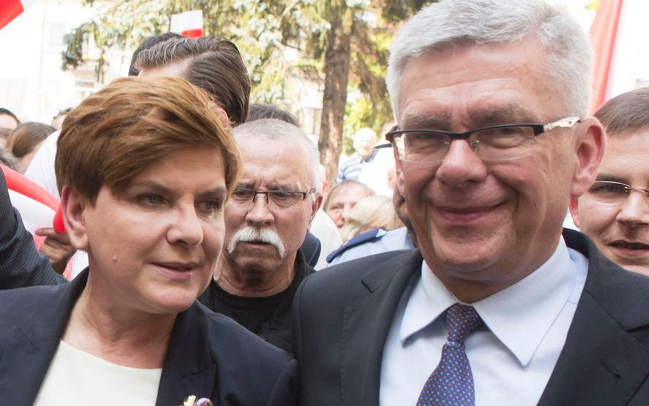 Beata Szydło i Stanisław Karczewski