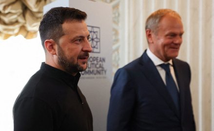 Wołodymyr Zełenski i Donald Tusk