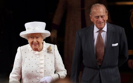 Królowa Elżbieta z mężem księciem Filipem.