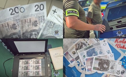 W mieszkaniu 48-latka produkującego wbrew prawu banknoty mundurowi zabezpieczyli próbki wydrukowanyc