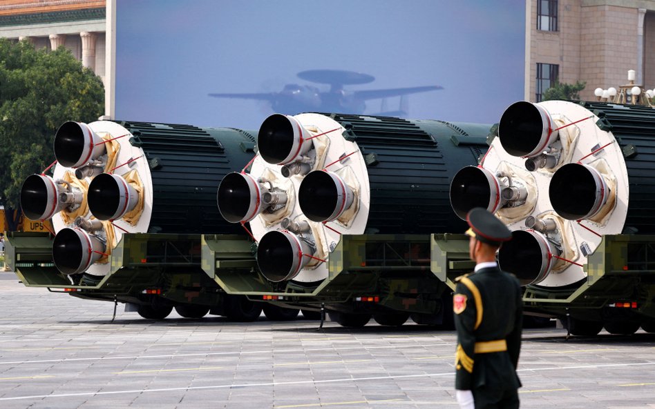 Parada wojskowa z okazji 80. rocznicy zakończenia II wojny światowej w Pekinie, Chiny, 3 września 20