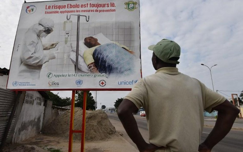 Ostrzeżenia przed ebolą w Abidżanie, jednym z największych miast Wybrzeża Kości Słoniowej