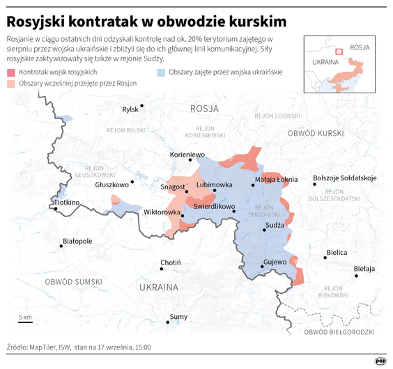 Rosyjski kontratak w obwodzie kurskim