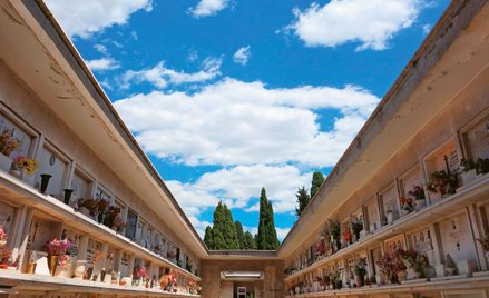 Kolumbaria na Verano nie wyglądają wcale źle. Ale mafia polubiła tę nekropolię nie ze względu na est