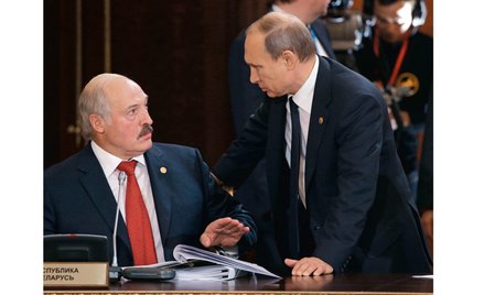 Dziś Rosji nie opłaca się zmiana władzy na Białorusi. Na zdjęciu: Aleksander Łukaszenko i Władimir P