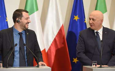 Matteo Salvini i szef MSWiA Joachim Brudziński