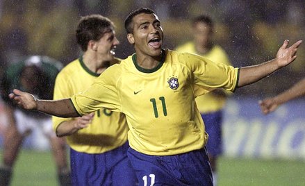 Romario w czasie meczu reprezentacji z 2000 roku