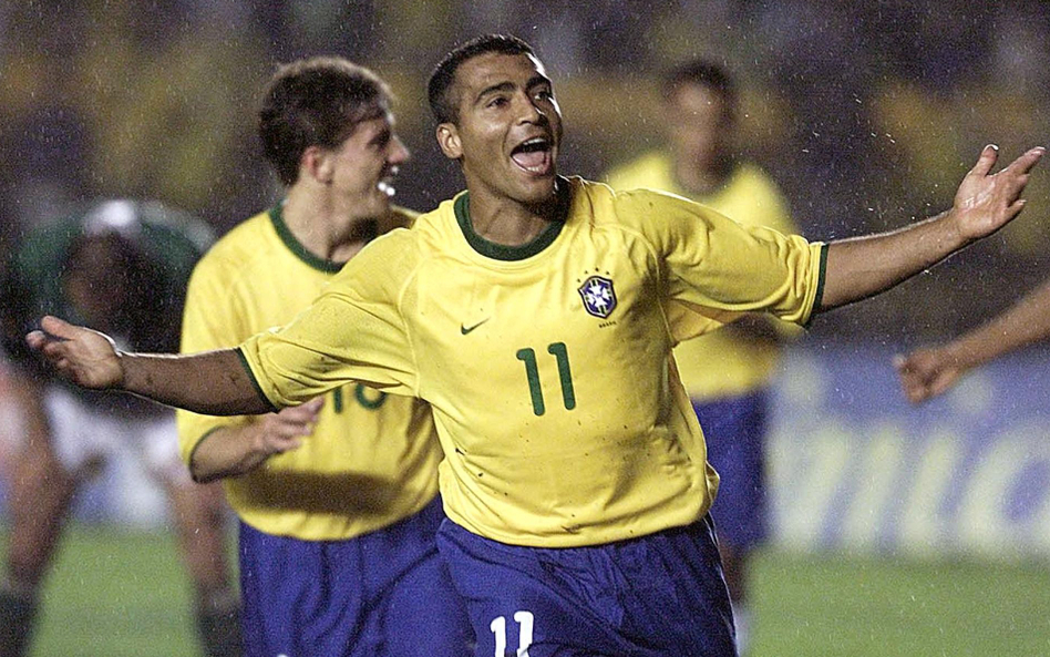 Romario w czasie meczu reprezentacji z 2000 roku