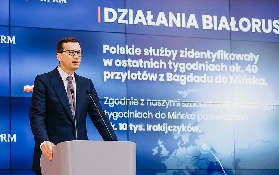 Morawiecki: Nie spodziewamy się spadku napięcia na granicy