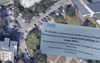 Mieszkańcy otrzymali 48 godzin na usunięcie swoich aut z parkingu