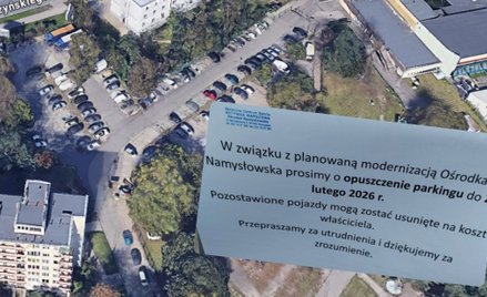 Mieszkańcy otrzymali 48 godzin na usunięcie swoich aut z parkingu