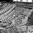 Aula Wyższej Szkoły Pedagogicznej w Opolu po wybuchu trotylu. W nocy z 5 na 6 października 1971 r. p