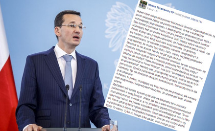 Wadim Tyszkiewicz na Facebooku zwraca się do Mateusza Morawieckiego