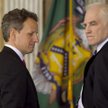 Gubernator Fed Daniel Tarullo (z prawej) jest odpowiedzialny za nadzór bankowy w USA. Na zdjęciu z T
