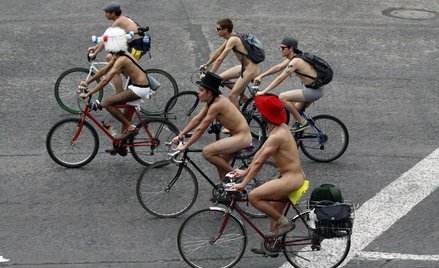 Nadzy rowerzyści demonstrowali w Mexico City