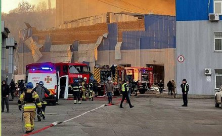 Skutki porannego ostrzału Kijowa