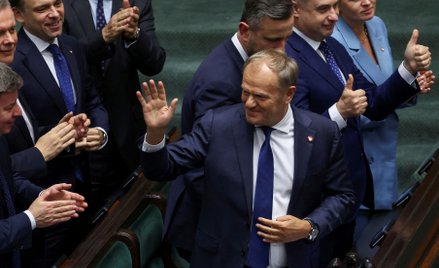Donald Tusk po otrzymaniu wotum zaufania