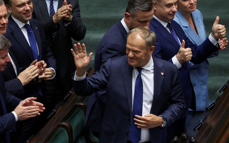 Donald Tusk po otrzymaniu wotum zaufania