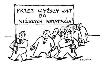 Komentarz rysunkowy. Przez wyższy VAT