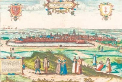 Widok Gdańska z 1576 r.