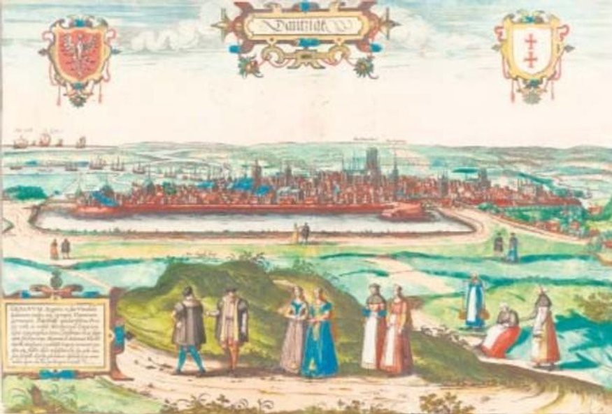 Widok Gdańska z 1576 r.