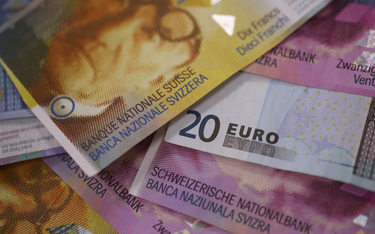 Frank szwajcarski silniejszy od euro