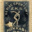 Znaczek ŻKS Makkabi Kraków (sprzed 1918) o wartości 20 halerzy