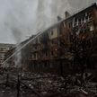 Skutki rosyjskiego ataku w Wyszogrodzie, w pobliżu Kijowa