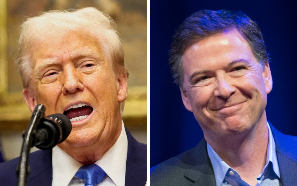 Prezydent USA Donald Trump i były dyrektor FBI James Comey