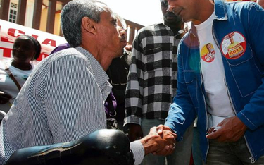 Romario podczas kampanii wyborczej do parlamentu. Petropolis, wrzesień 2010