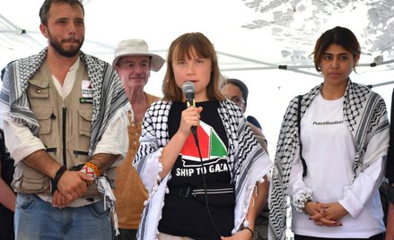 Greta Thunberg od dwóch lat angażuje się we wspieranie Palestyńczyków, co spowodowało, że część wych