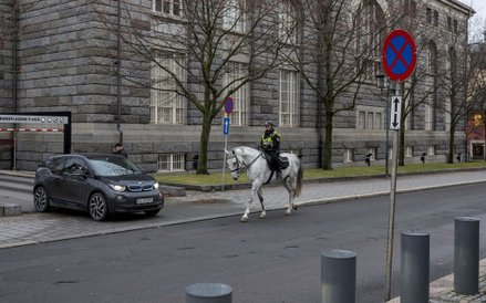 Tesla na ulicy w Oslo