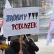Protest pracowników sfery publicznej w Szczecinie z 2021 roku