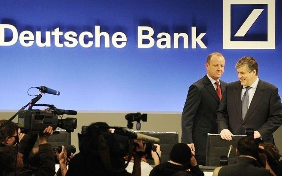 Josef Ackermann, prezes Deutsche Banku; Stefan Krause, dyrektor finansowy