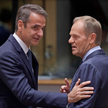 Kiriakos Mitsotakis i Donald Tusk negocjują unijne stanowiska