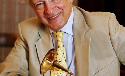 Antoni Wit i statuetka Grammy, którą otrzymał w tym roku