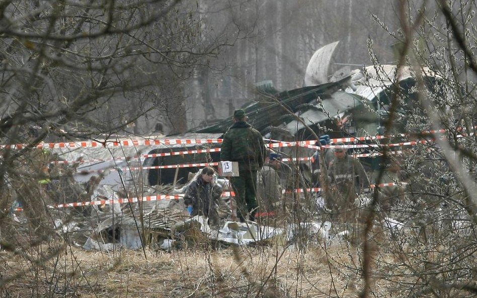 Tu-154M dwa dni po katastrofie pod Smoleńskiem