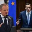 Przewodniczący PO Donald Tusk i premier Mateusz Morawiecki