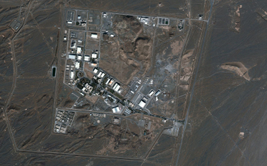 Irański ośrodek nuklearny w Natanz, fotografia satelitarna ze stycznia 2020 r.