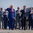 Karoline Leavitt, rzeczniczka prasowa Białego Domu, senator Chris Coons, demokrata z Delaware, prezy