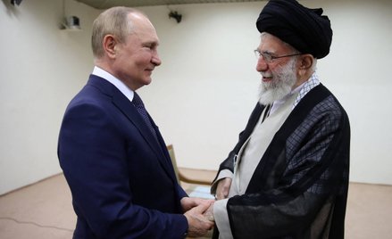Władimir Putin i przywódca Iranu - Ali Chamenei