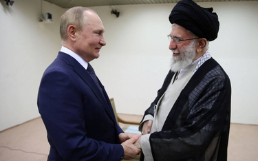 Władimir Putin i przywódca Iranu - Ali Chamenei