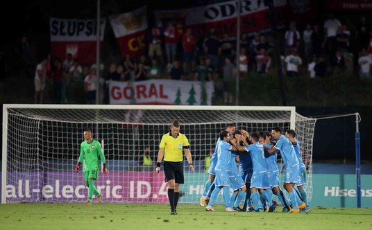 San Marino cieszy się ze zdobycia gola