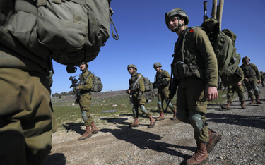 Izraelscy żołnierze na Wzgórzach Golan