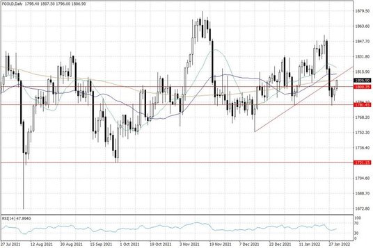 Notowania złota – dane dzienne