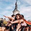 Manifestacja na rzecz praw społeczności LGBT na Placu Republiki w Paryżu, 25 kwietnia