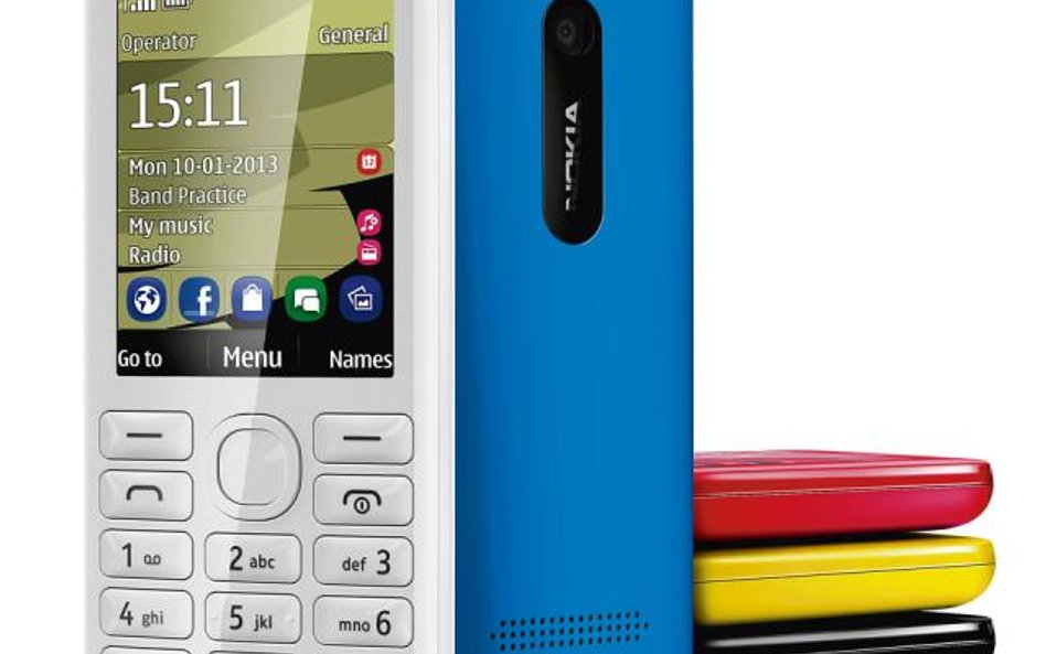 Nokia 206 to prosty, niedrogi telefon dający dostęp do serwisów społecznościowych (ok. 270 zł)