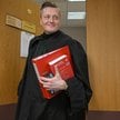 Obrońca Marcina Romanowskiego mec. Bartosz Lewandowski w Sądzie Okręgowym w Warszawie