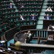 Minister klimatu i środowiska Anna Moskwa na sali obrad Sejmu. Posłowie pracują nad projektem ustawy