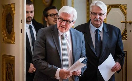 Witold Waszczykowski (z prawej) podejmował Franka-Waltera Steinmeiera w pałacu w Łazienkach